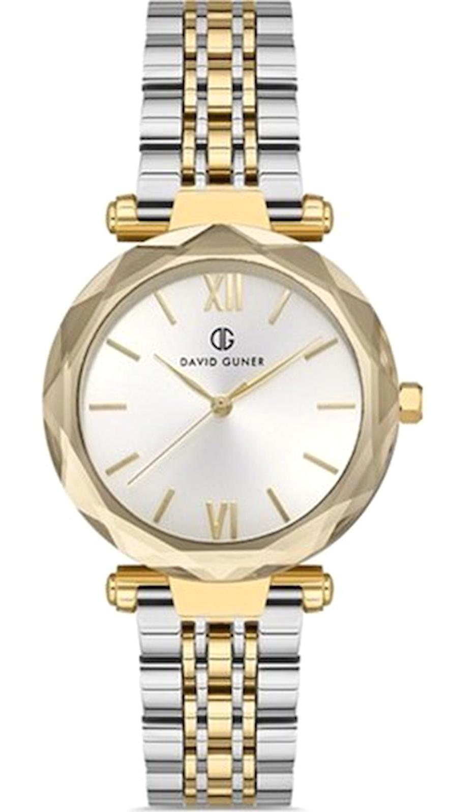 David Guner DG-8183LA-D1 Takvimli 33 mm Çelik Kordon Analog Kol Saati