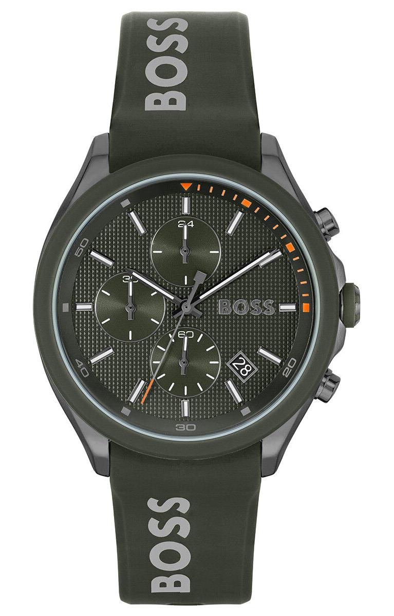 Boss Watches HB1514060 Takvimli 44 mm Yeşil Silikon Kordon Analog Erkek Kol Saati