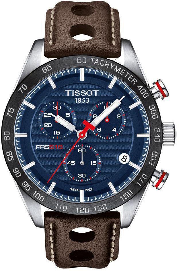 Tissot T1004171604100 Takvimli 44 mm Kahverengi Metal Kordon Analog Erkek Kol Saati