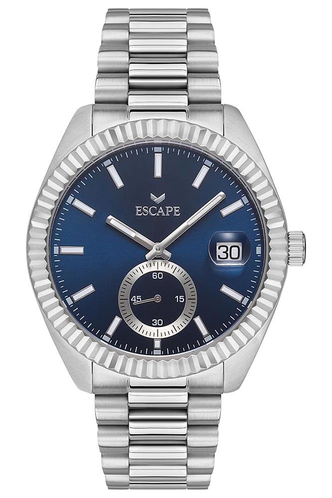 Escape ESCP102004 Takvimli 44 mm Çelik Kordon Analog Erkek Kol Saati