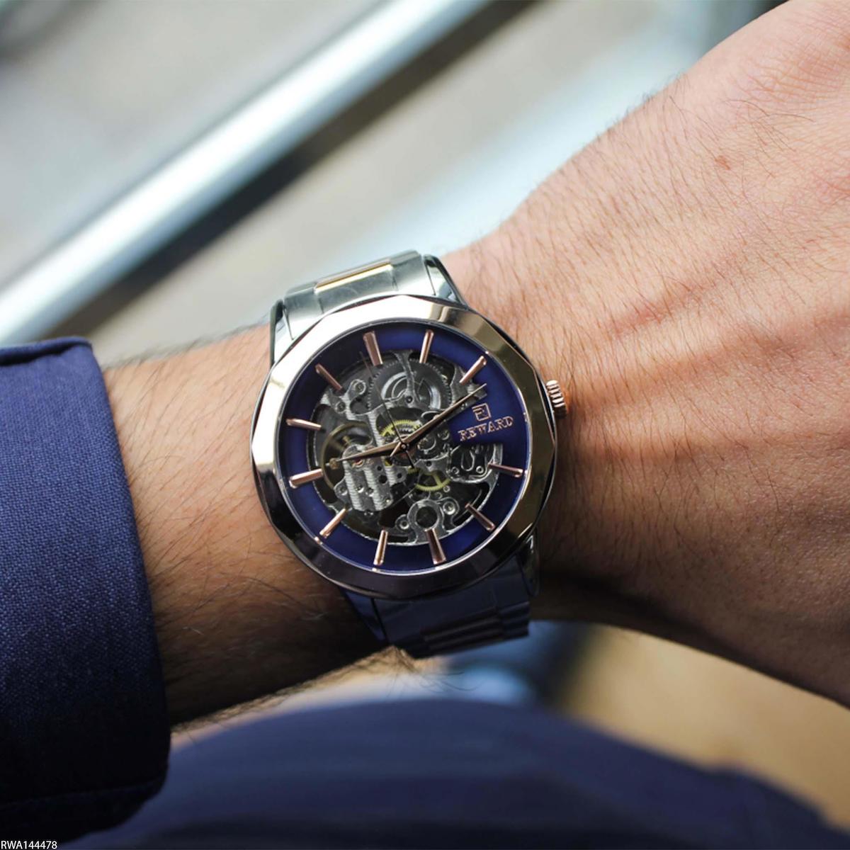 Reward RWA144478 45 mm Çelik Kordon Analog Erkek Kol Saati