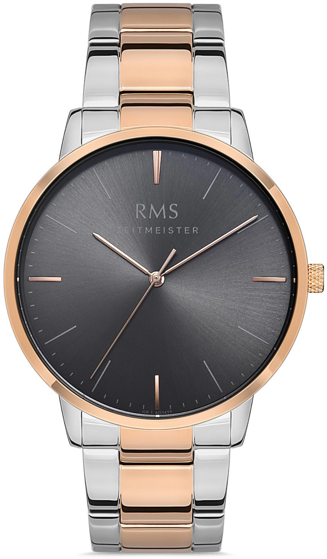 Romanson GR.1.AG1427.11 42 mm Altın-Çelik Kordon Analog Kol Saati