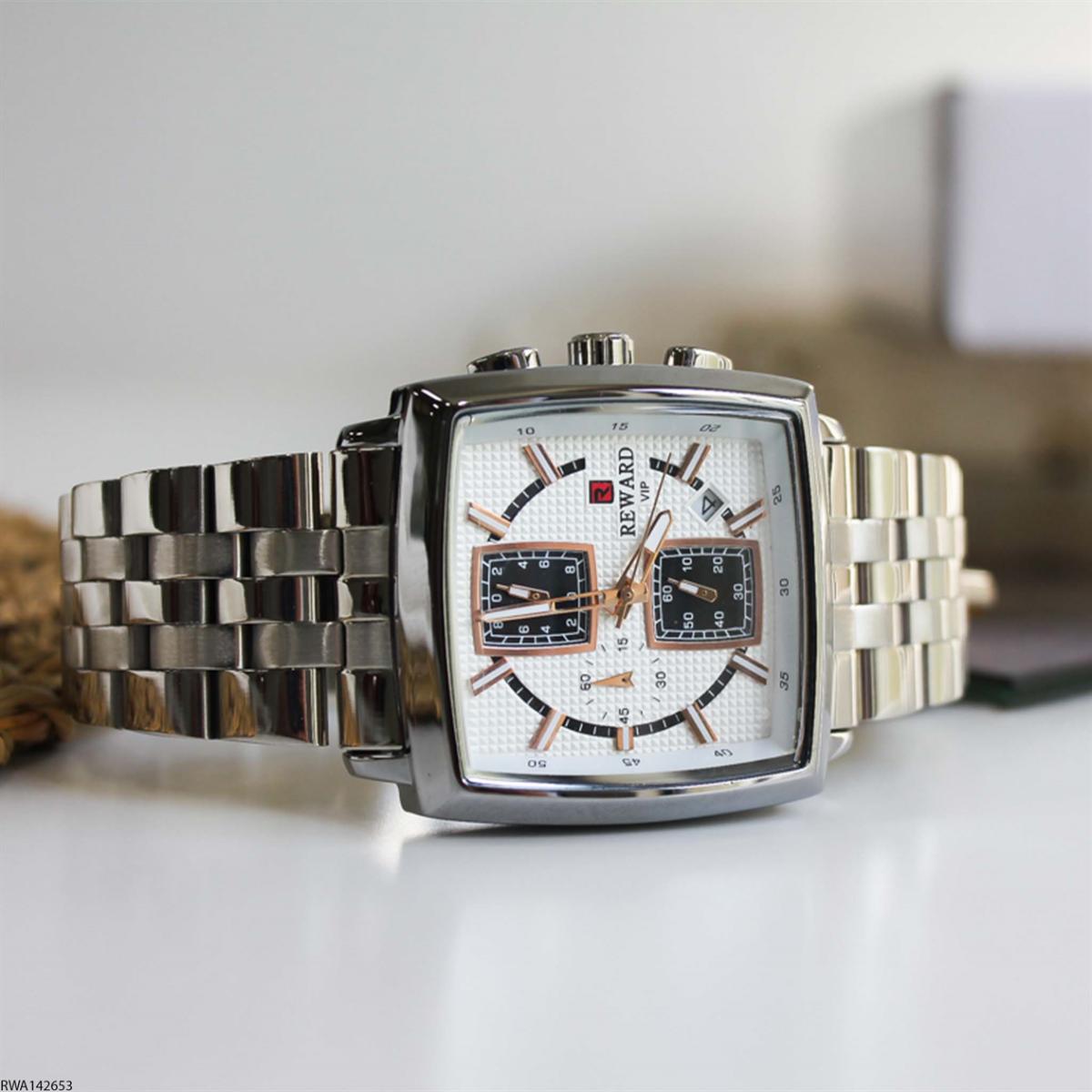 Reward RWA142653 Takvimli 40 mm Metal Kordon Analog Erkek Kol Saati