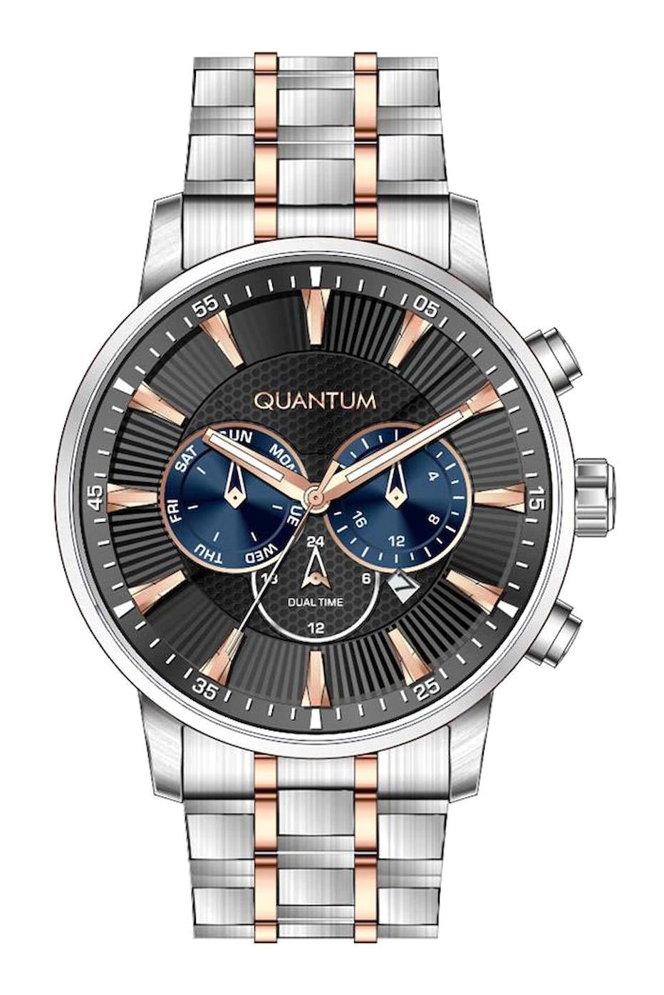 Quantum ADG1031.360 Takvimli Çelik Kordon Analog Erkek Kol Saati