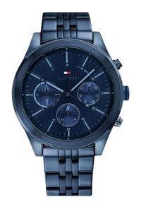 Tommy Hilfiger TH1791739 Takvimli 44 mm Lacivert Çelik Kordon Analog Erkek Kol Saati