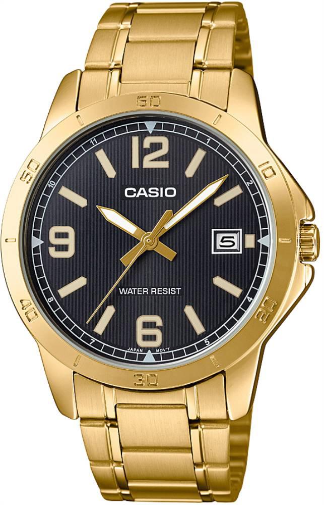 Casio MTP-V004G-1BUDF Takvimli 42 mm Altın Çelik Kordon Analog Kol Saati