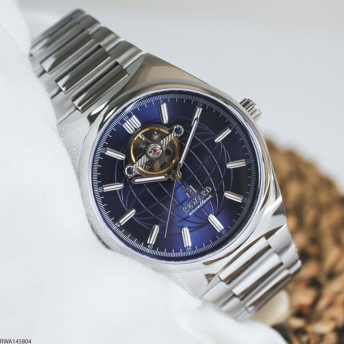 Reward RWA145804 45 mm Çelik Kordon Analog Erkek Kol Saati