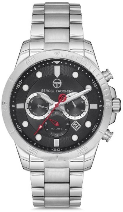 Sergio Tacchini ST.1.10107.2 Takvimli 44 mm Çelik Kordon Analog Kol Saati
