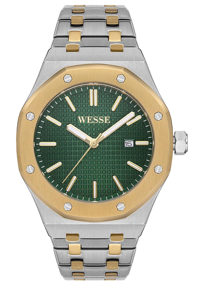 Wesse WWG402103 Takvimli 42 mm Altın-Çelik Kordon Analog Erkek Kol Saati