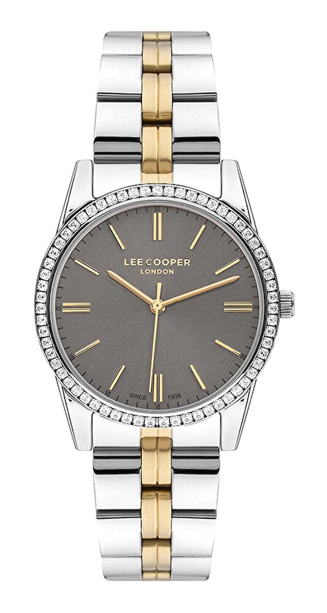 Lee Cooper LC07679.260 Altın-Çelik Kordon Analog Kol Saati