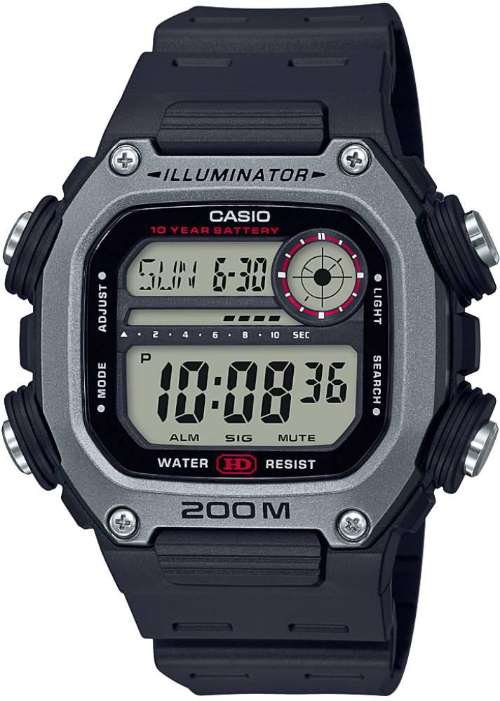 Casio DW-291H-1AVDF Takvimli 50.4 mm Siyah Silikon Kordon Dijital Erkek Kol Saati