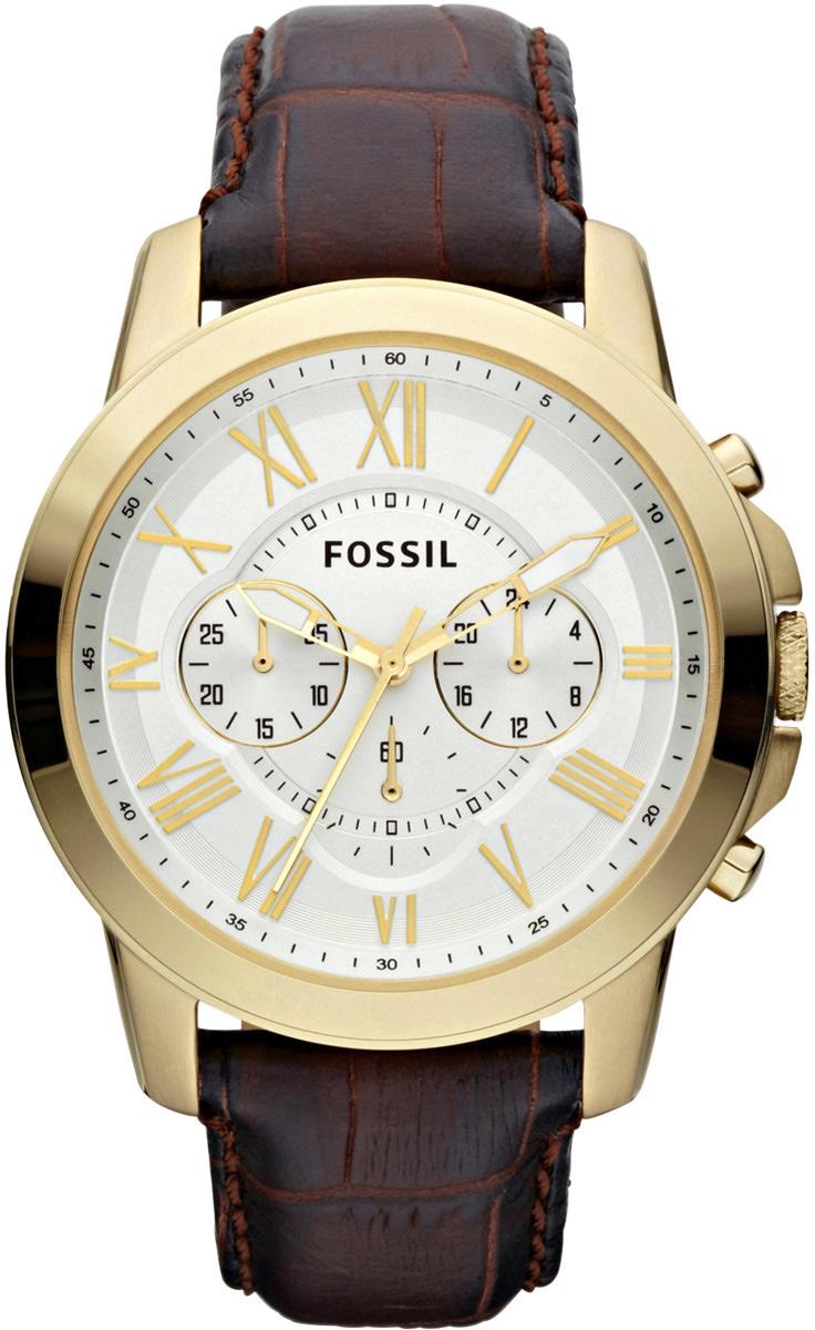 Fossil FS4767 Takvimli 41 mm Kahverengi Deri Kordon Analog Kol Saati