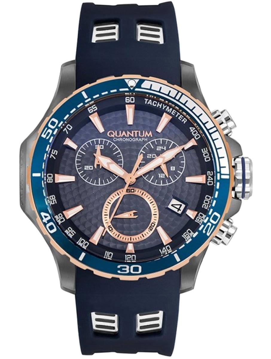 Quantum HNG834.899 Takvimli 44 mm Çelik Kordon Analog Kol Saati