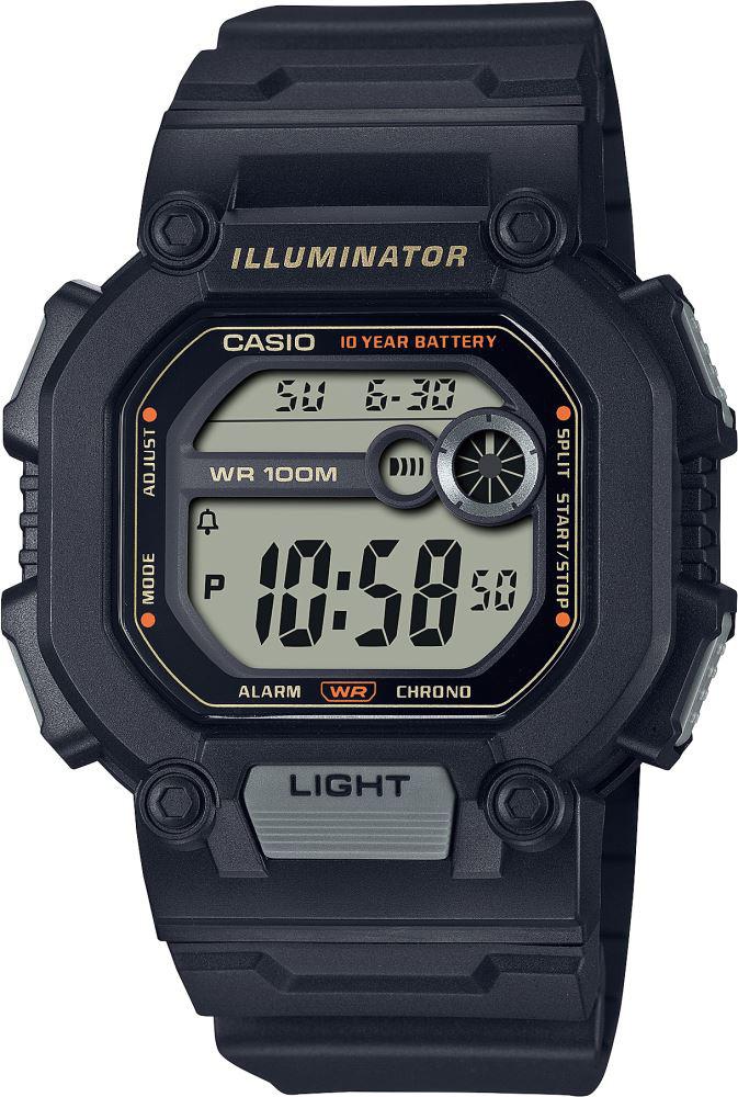 Casio W-737HX-1A Takvimli Siyah Silikon Kordon Dijital Kol Saati