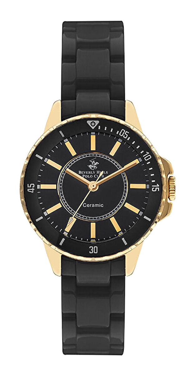 Beverly Hills Polo Club BP3318X150 Siyah Plastik Kordon Analog Kadın Kol Saati
