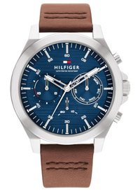 Tommy Hilfiger TH1710633 Takvimli 44 mm Kahverengi Deri Kordon Analog Erkek Kol Saati