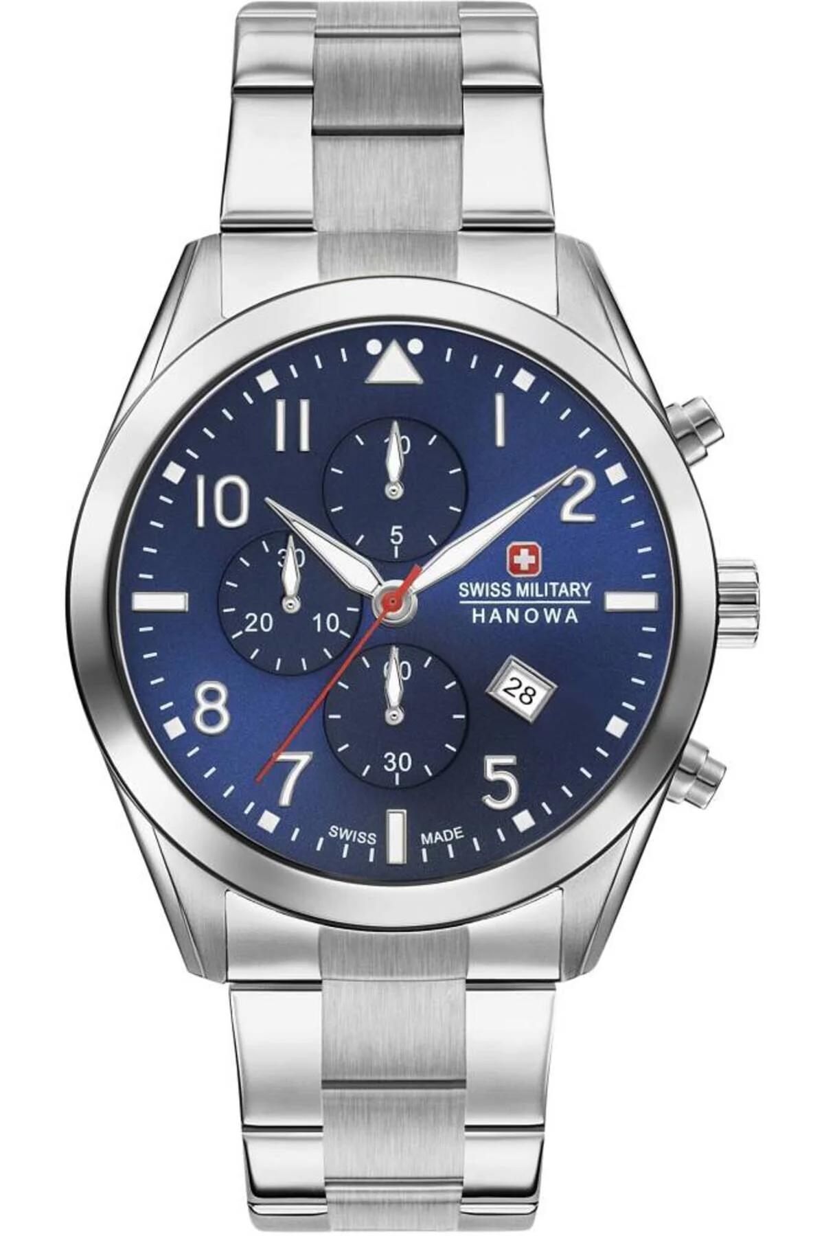 Swiss Military 06-5316.04.003 Takvimli 44 mm Metal Kordon Analog Kol Saati