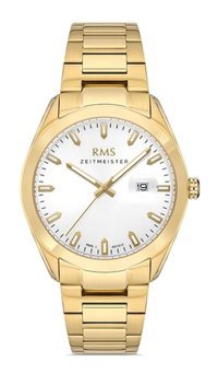 Romanson RMS.1.AG1513.08 Takvimli 42 mm Altın Çelik Kordon Analog Erkek Kol Saati