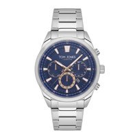 Tom Jones TOMJ-1-2301D-04 Takvimli 44 mm Metal Kordon Analog Erkek Kol Saati