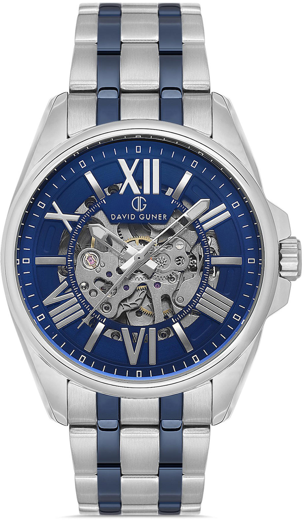 David Guner DG-8637GA-L3 Takvimli 42 mm Metal Kordon Analog Kol Saati