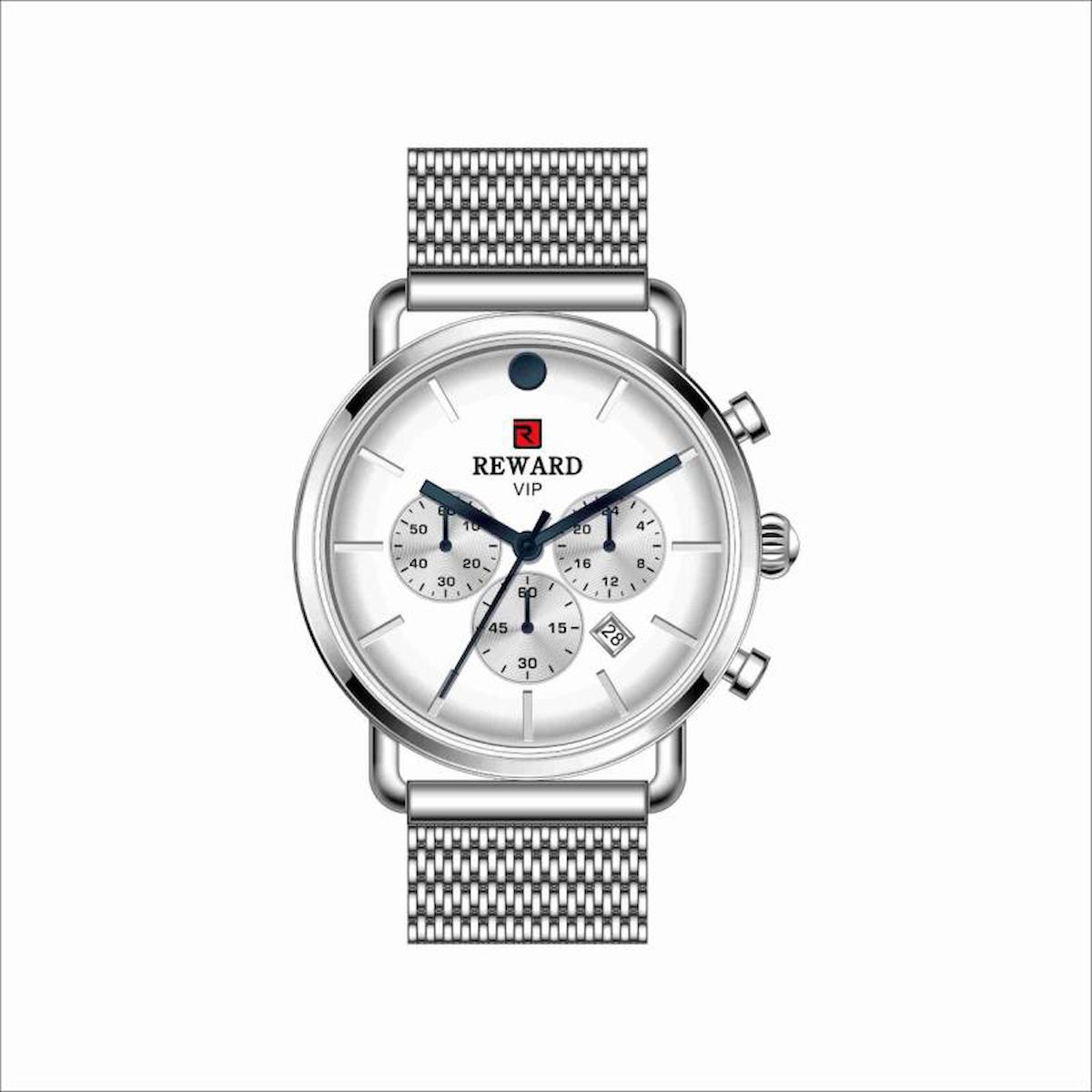 Reward A141612 Takvimli 40 mm Metal Kordon Analog Erkek Kol Saati
