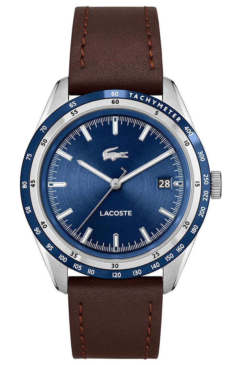 Lacoste LAC2011310 Takvimli 40 mm Kahverengi Deri Kordon Analog Erkek Kol Saati