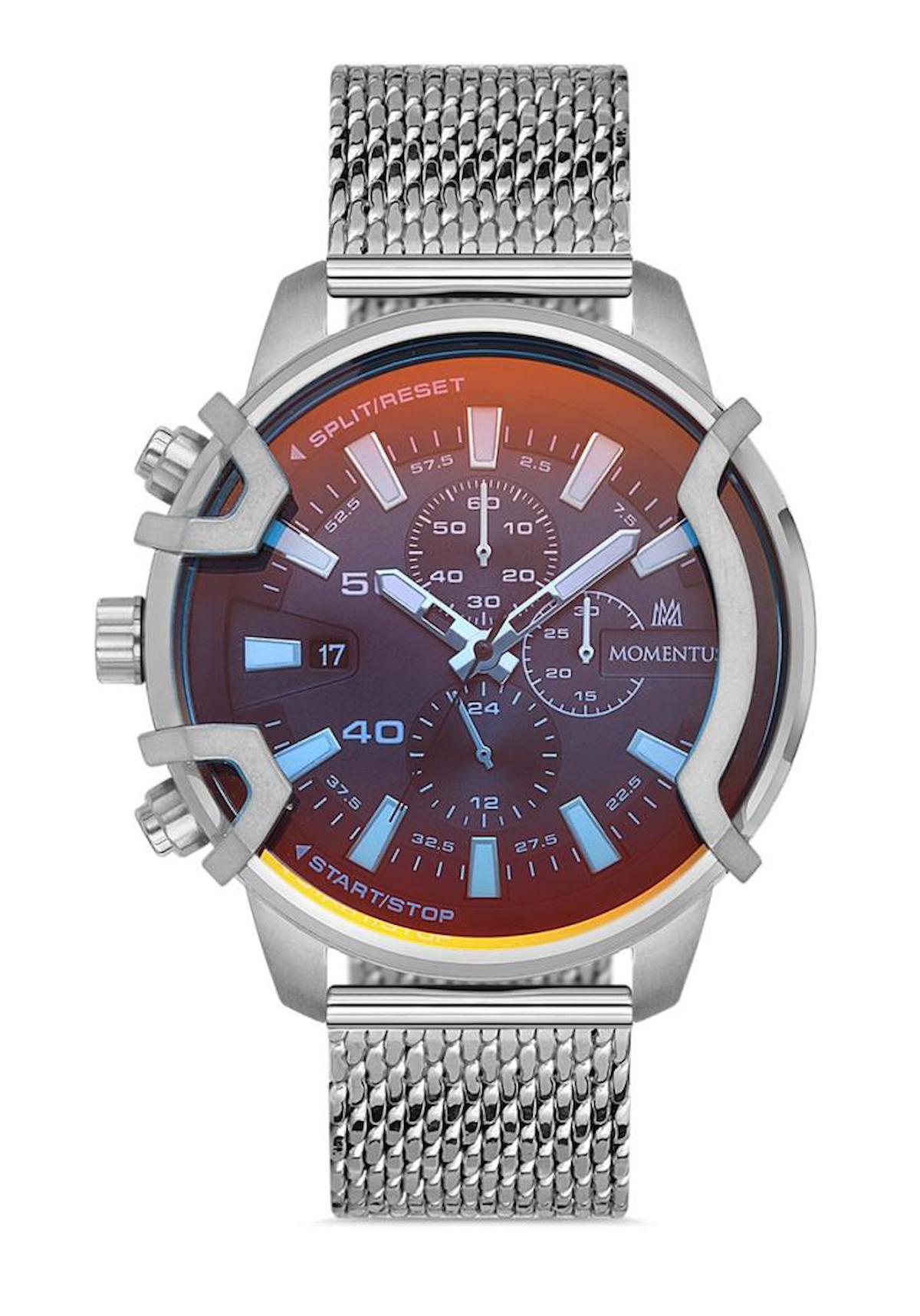 Momentus SM364M-11SX Takvimli 44 mm Metal Kordon Analog Erkek Kol Saati