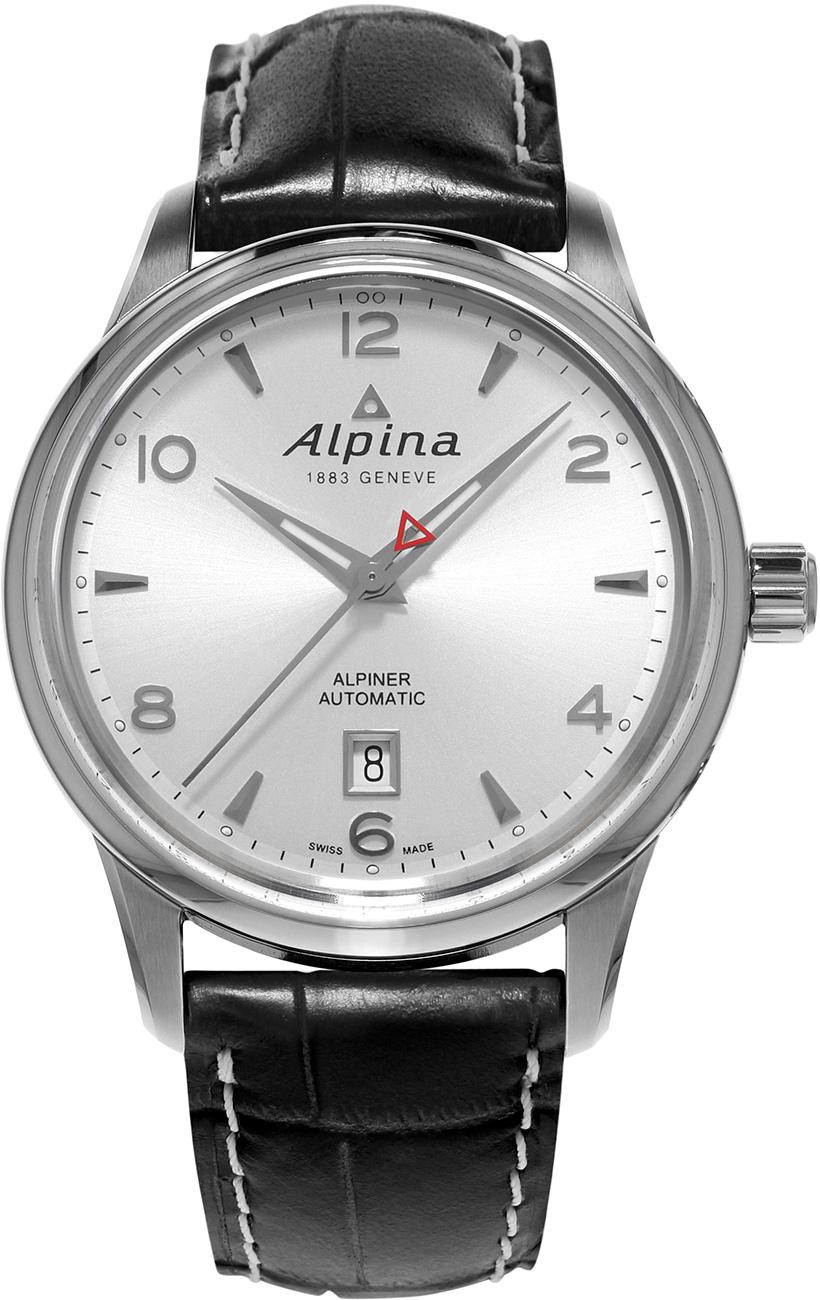 Alpina AL525S4E6 Takvimli 42 mm Siyah Deri Kordon Analog Kol Saati