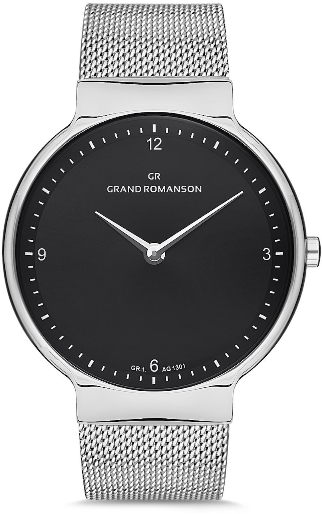 Romanson GR.1.AG1301.02 42 mm Gri Hasır Kordon Analog Kol Saati