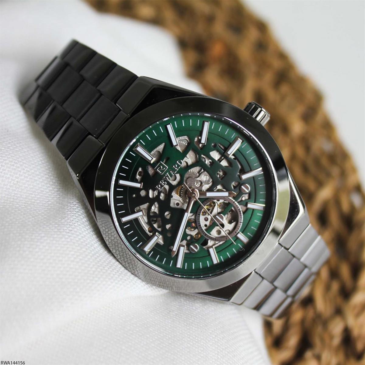 Reward RWA144156 43 mm Füme Çelik Kordon Analog Erkek Kol Saati