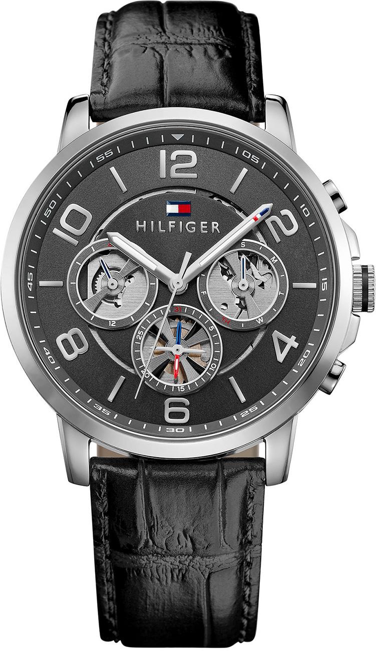 Tommy Hilfiger TH1791289 Takvimli 42 mm Siyah Deri Kordon Analog Kol Saati