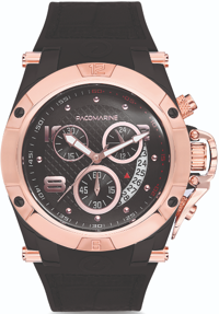 Pacomarine PM.51163.05 Takvimli 46 mm Siyah Çelik Kordon Analog Erkek Kol Saati