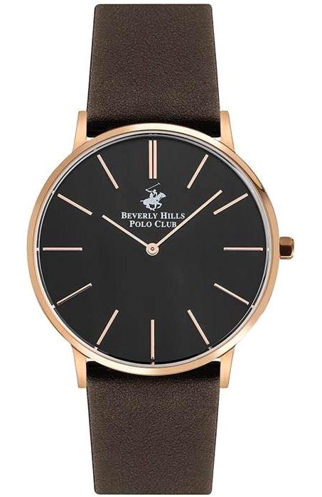Beverly Hills Polo Club BP3119X452 42 mm Kahverengi Çelik Kordon Analog Kol Saati