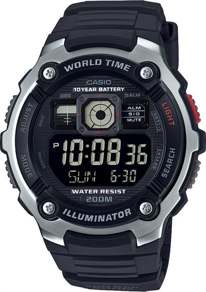 Casio AE-2000W-1B Takvimli 47.7 mm Lacivert Silikon Kordon Analog Kol Saati