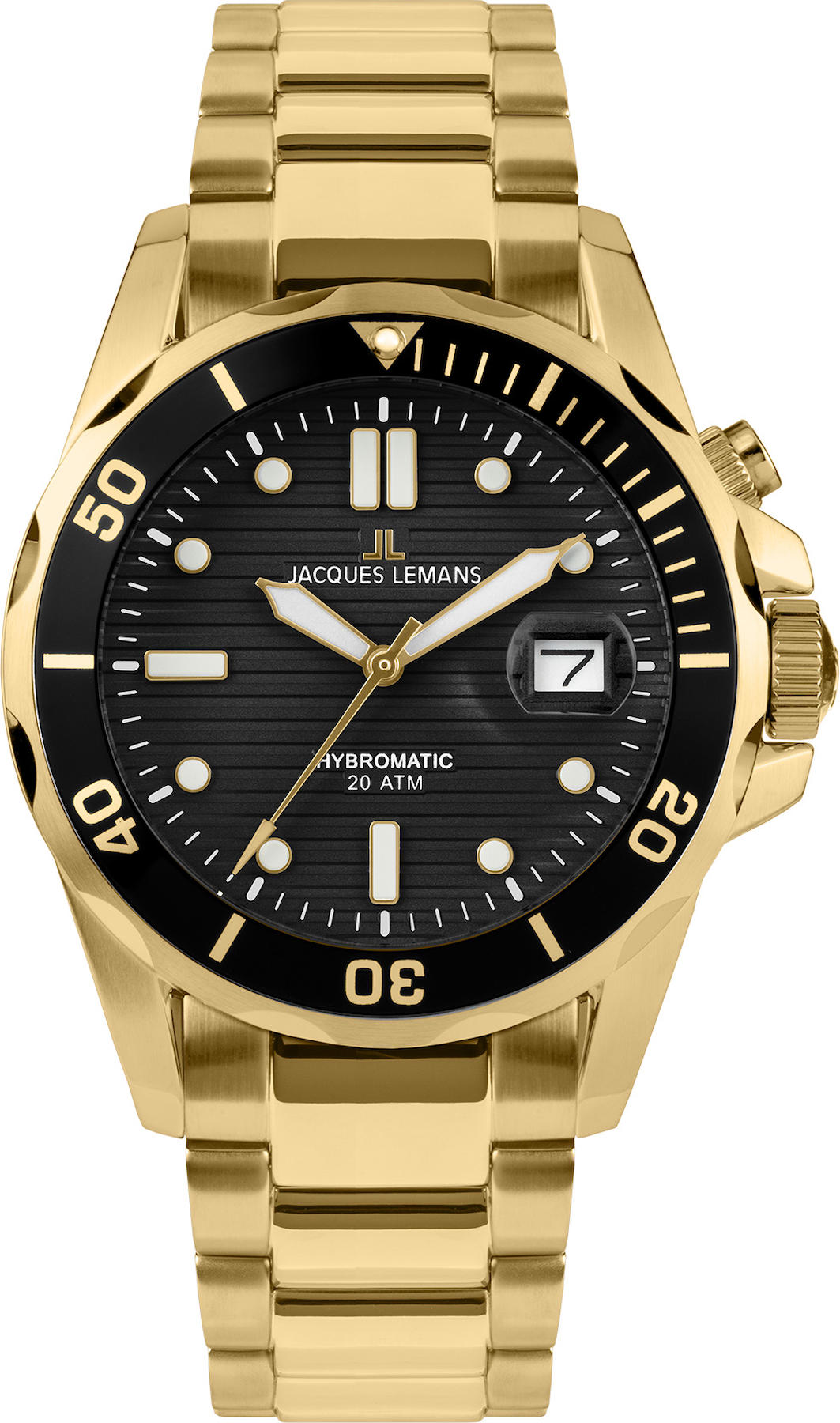 Jacques Lemans 1-2170M Takvimli 41 mm Çelik Kordon Analog Kol Saati