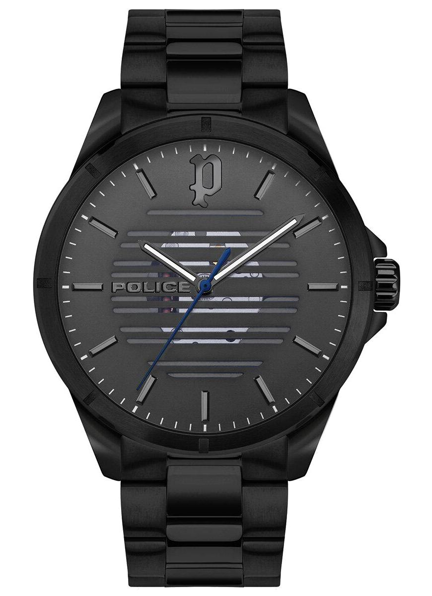 Police PEWJG2204505 45 mm Siyah Çelik Kordon Analog Erkek Kol Saati