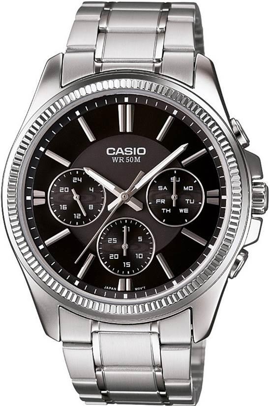 Casio MTP-1375D-1AVDF Takvimli 42 mm Çelik Kordon Analog Kol Saati