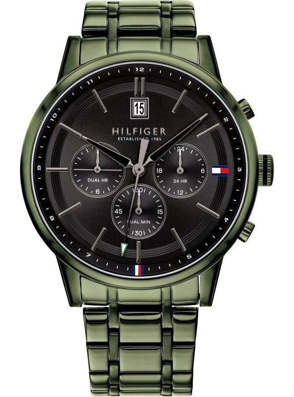 Tommy Hilfiger TH1791634 Takvimli 44 mm Yeşil Çelik Kordon Analog Erkek Kol Saati