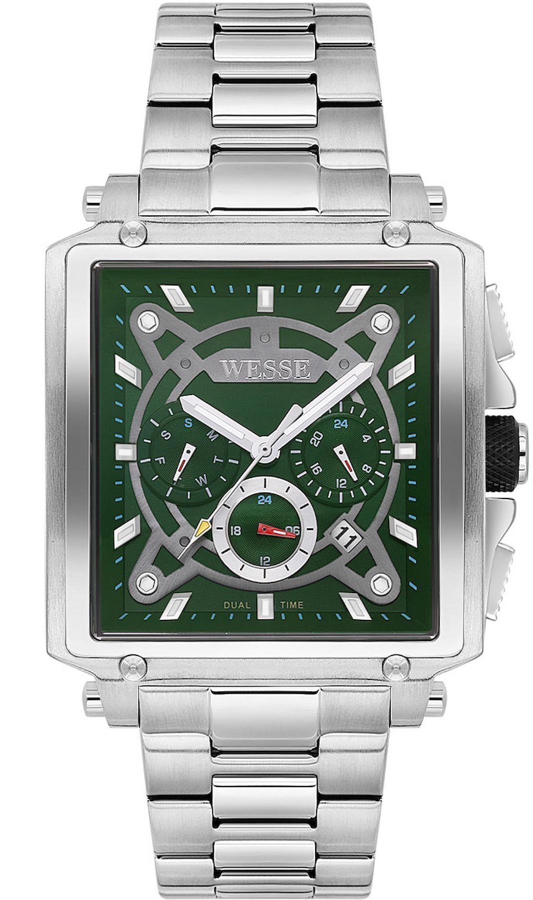 Wesse WWG402702 Pusulalı Takvimli 42 mm Çelik Kordon Analog Erkek Kol Saati