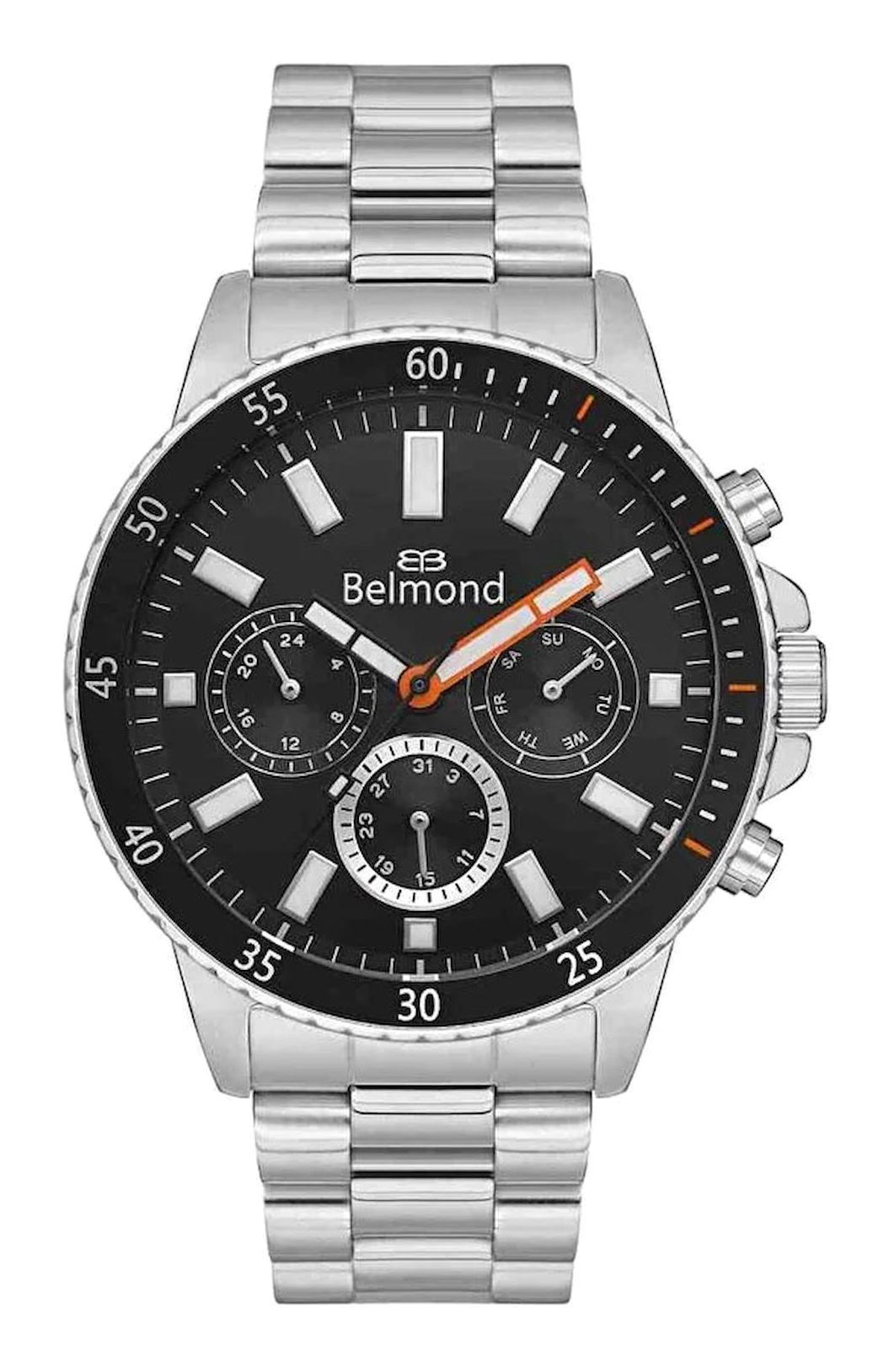Belmond KNG1110350 Takvimli 41-45 mm Metal Kordon Analog Erkek Kol Saati