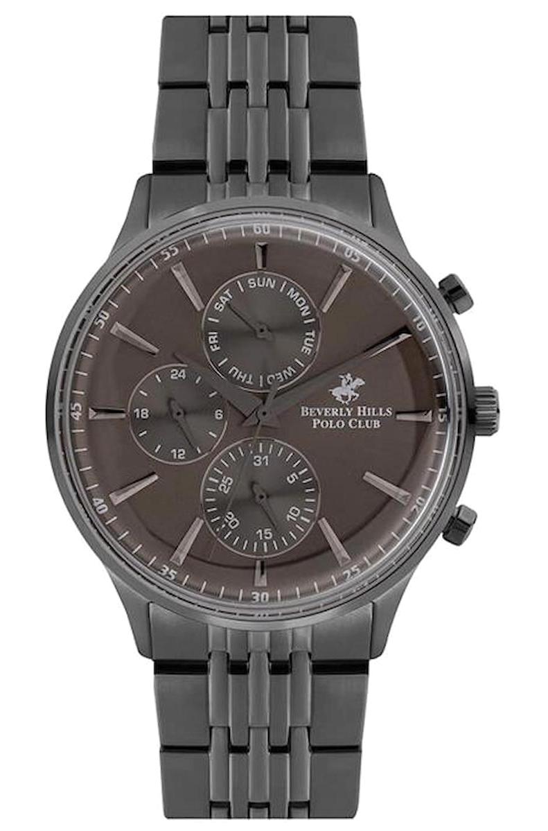 Beverly Hills Polo Club BP3050X060 Takvimli 43 mm Çelik Kordon Analog Kol Saati