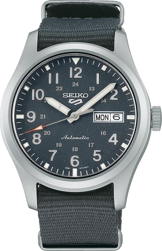 Seiko SRPG31K Takvimli 40 mm Gri Kanvas Kordon Analog Erkek Kol Saati