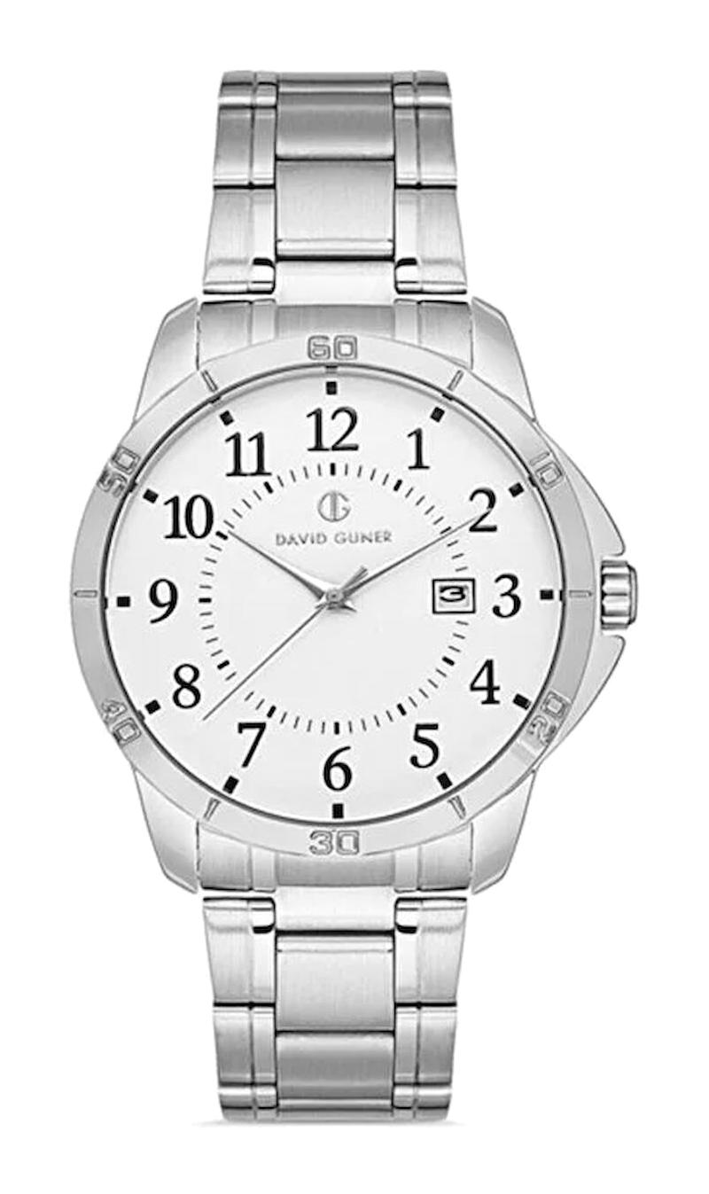 David Guner DG-8479GA-A1 Takvimli 42 mm Metal Kordon Analog Erkek Kol Saati