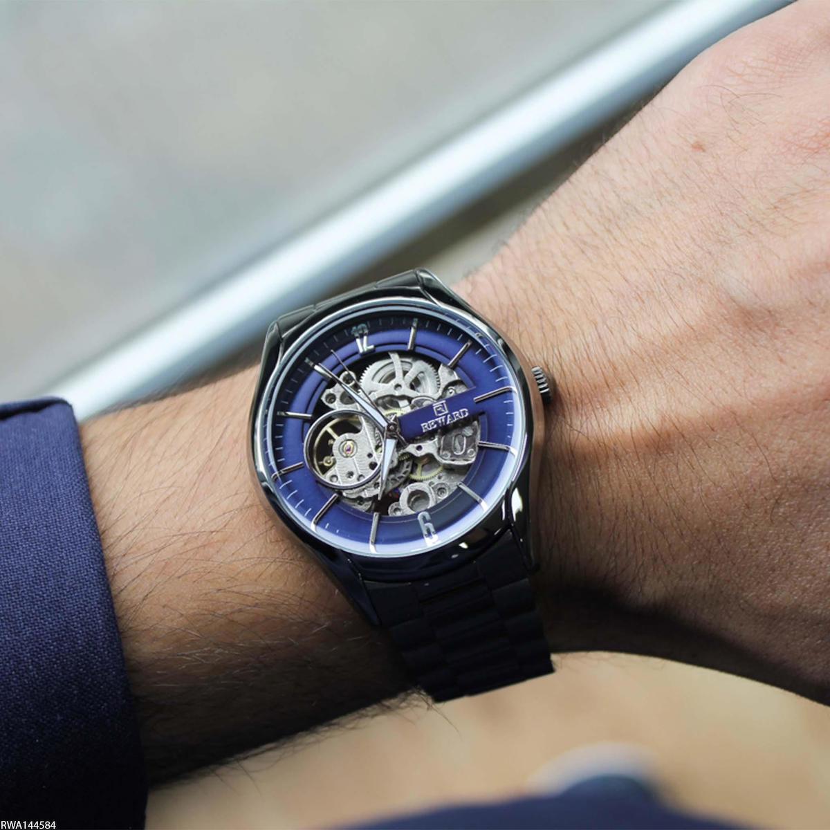 Reward RWA144584 45 mm Çelik Kordon Analog Erkek Kol Saati