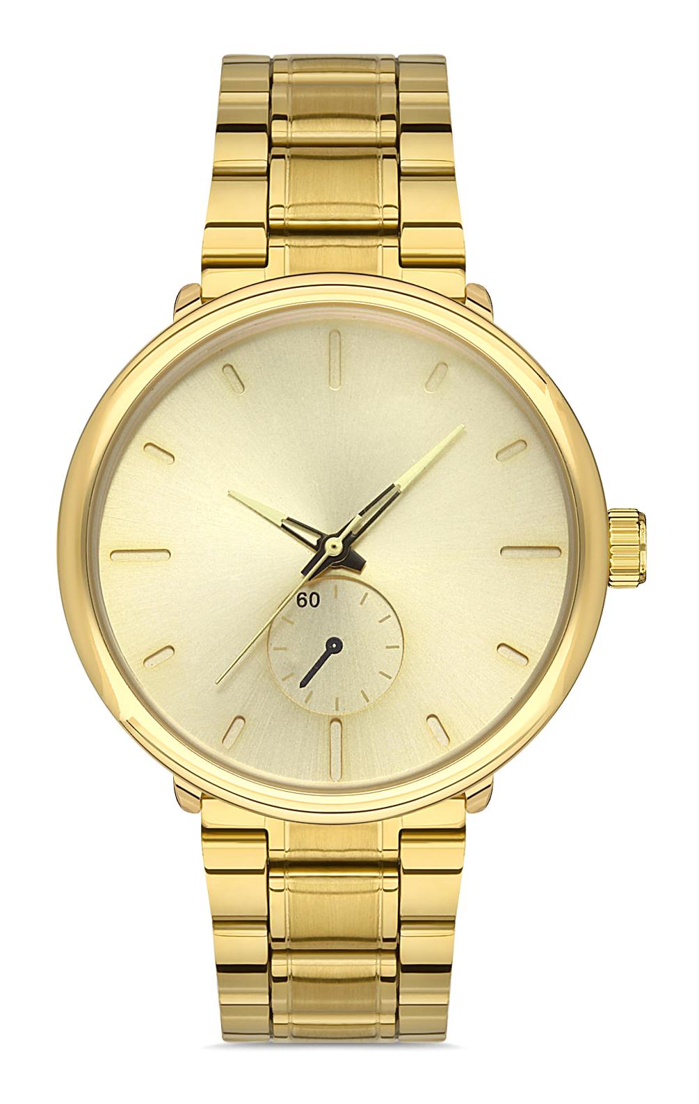 Padam Paris PDMS253 44 mm Altın Çelik Kordon Analog Erkek Kol Saati