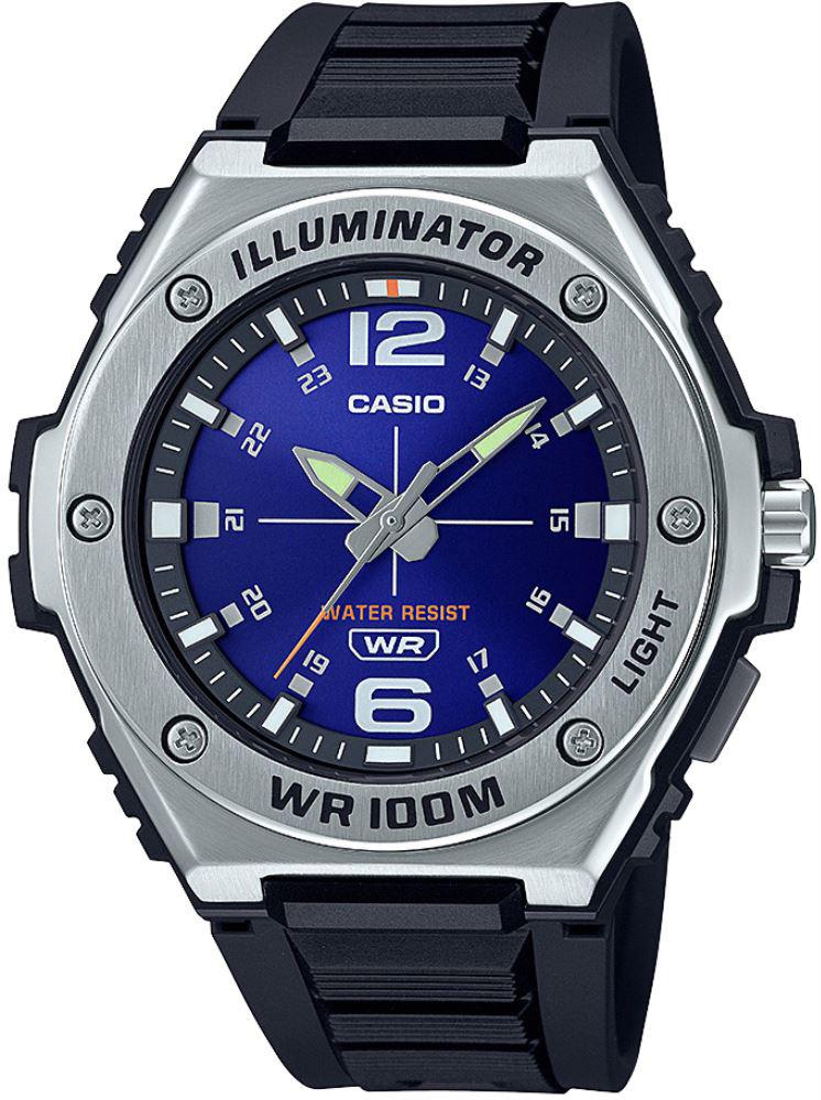 Casio MWA-100H-2AVDF Siyah Silikon Kordon Analog Erkek Kol Saati