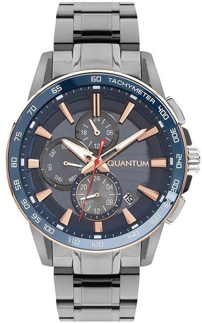 Quantum PWG993.090 Takvimli 44 mm Çelik Kordon Analog Erkek Kol Saati