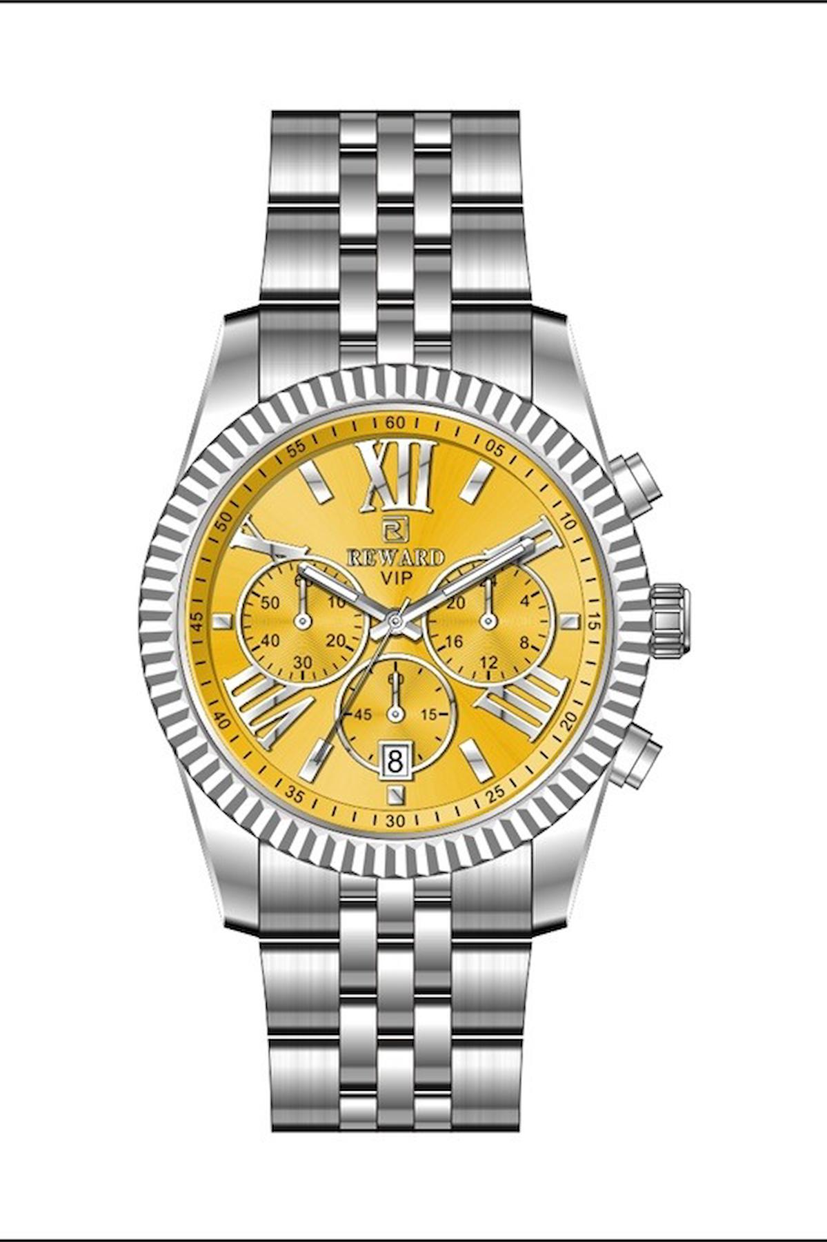 Reward A144782 Takvimli 42 mm Çelik Kordon Analog Erkek Kol Saati