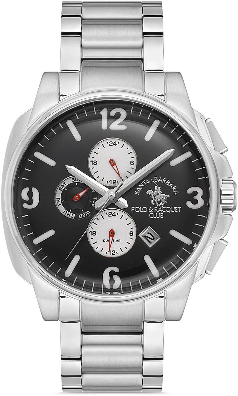 Santa Barbara Polo & Racquet Club SB.1.10281.2 Takvimli 42 mm Çelik Kordon Analog Kol Saati