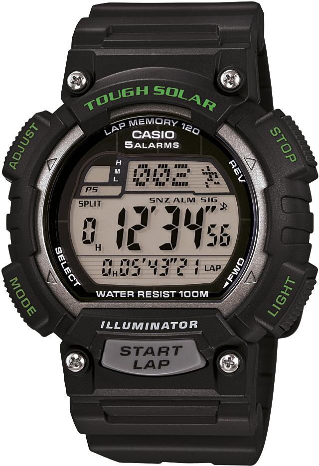 Casio STL-S100H-1A Takvimli Siyah Silikon Kordon Dijital Kol Saati